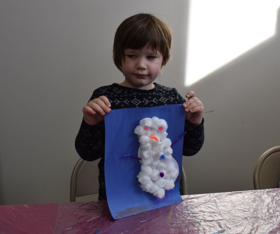 Souris Valley Museum snowman craft