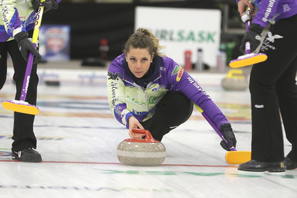 Team Silvernagle has made it to the finals of the 2019 Viterra Scotties Women's Provincials. Photo by Devan C. Tasa