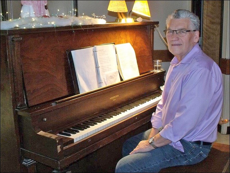 Don Balzer of Langham entertaining at Langham on Jan. 26. Photo submitted by Lorraine Olinyk