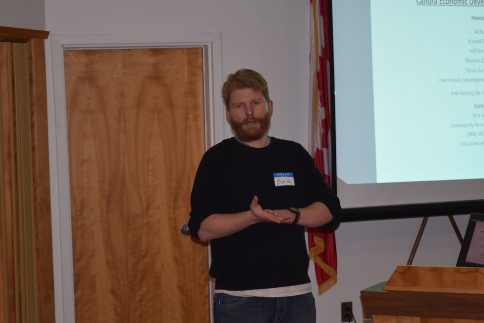 Ben Sipple, community development officer, led the Canora Economic Development Commission (CEDC) meeting held at the Town of Canora office on January 23.