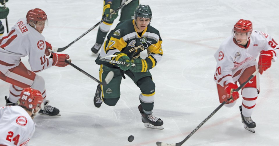 Bryson Cecconi of the Humboldt Broncos