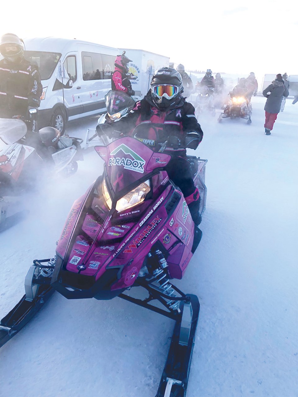 Brittany Fox snowmobile
