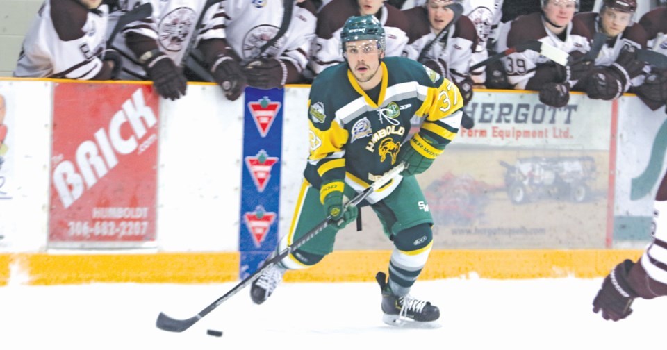 Josh Patrician of the Humboldt Broncos