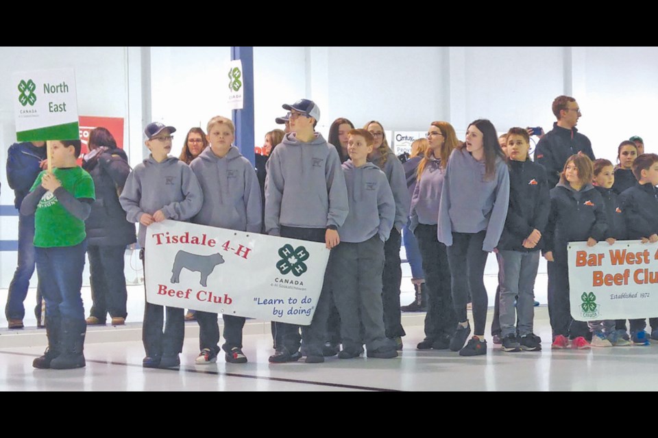 Curling teams from all over Saskatchewan came to the 4-H Curling Provincials in Tisdale. Photo by Jessica R. Durling