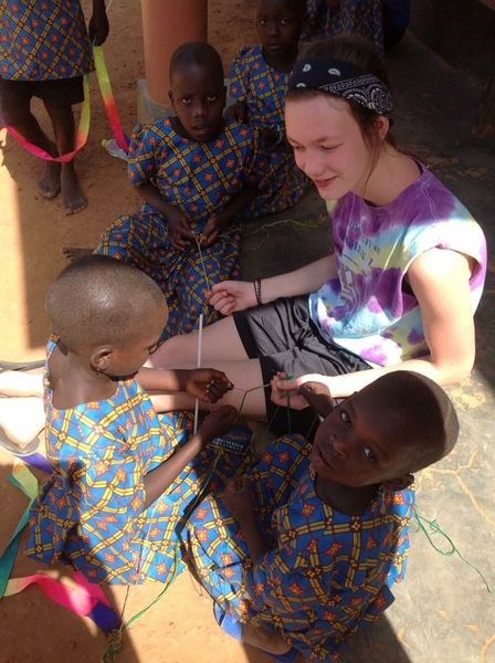 Angelina Sorgen of Preeceville spent a lot of time with children in an orphanage during her service trip to Africa from January 20 to February 5.