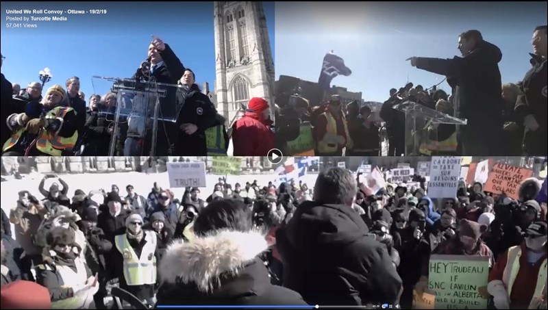 Conservative Leader Andrew Scheer expressed his solidarity with those who had driven across Western