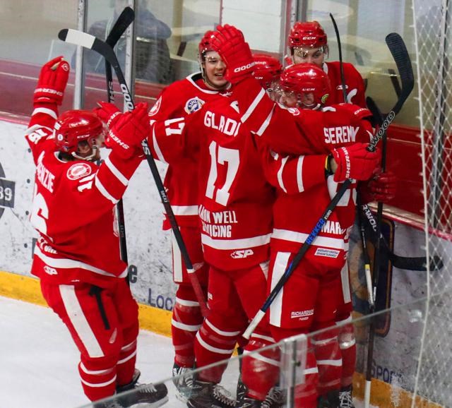 Red Wings celebrate