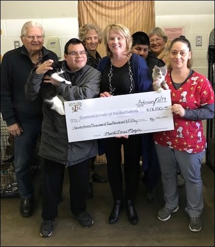 BTEC Shares with Humane Society