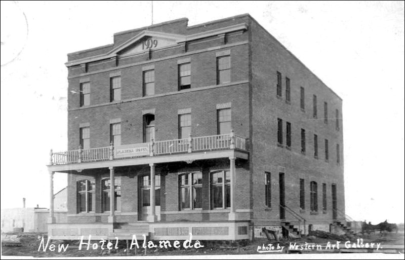 The Alameda Hotel, 1909. Source: www.prairietowns.com