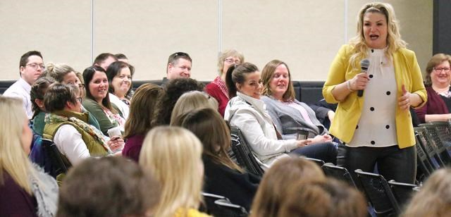 Teachers hear speaker for PD day