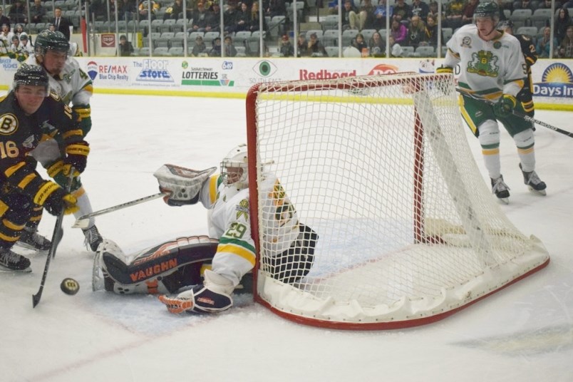 Humboldt goaltender Rayce Ramsay