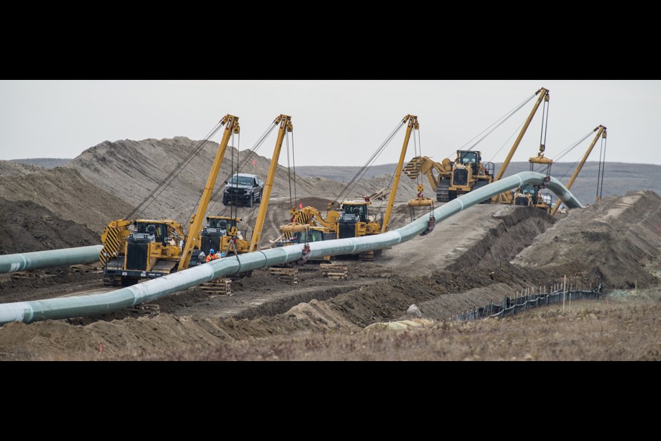 All of Enbridge's Line 3 Replacement is in the ground in Canada, as seen here near Vibank when construction was underway. But the Minnesota portion has now been delayed by almost a year. This is political risk, and subsequent delays, is why a cabinet committee has been struck by the Saskatchewan government to look at getting involved in pipeline proposals.