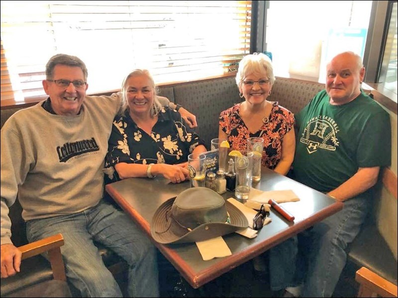 Grace and John Diehl met with Mark and Fern Perkins, all former North Battleford residents, on Vanco