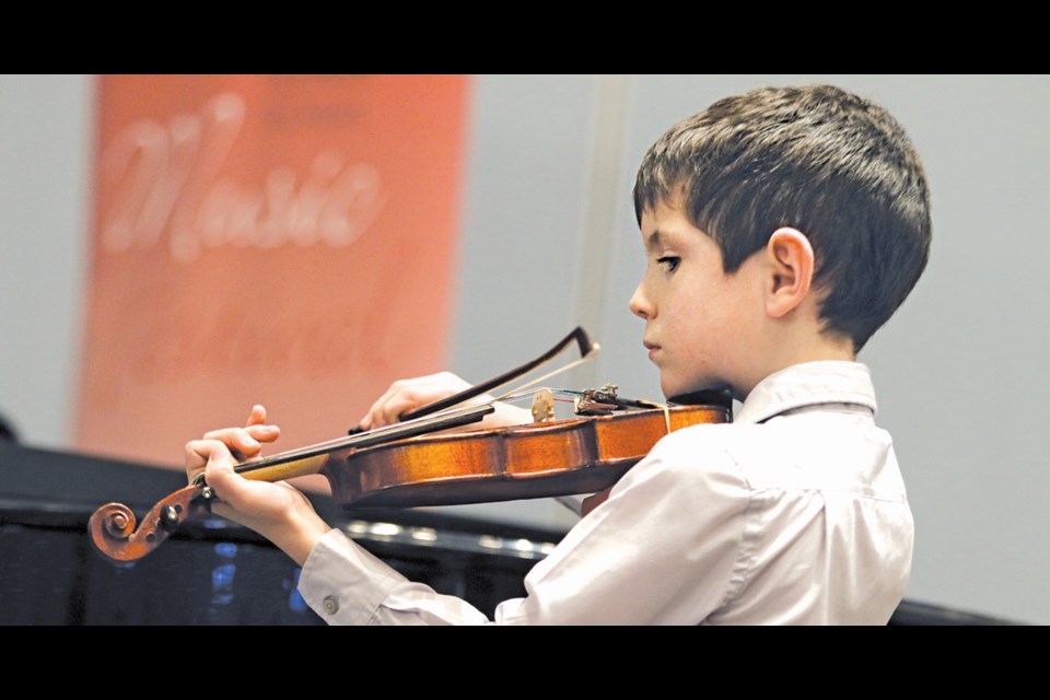 Michael Corcoran plays Spring at the 82nd Annual Humboldt and District Music Festival final showcase, held April 1.