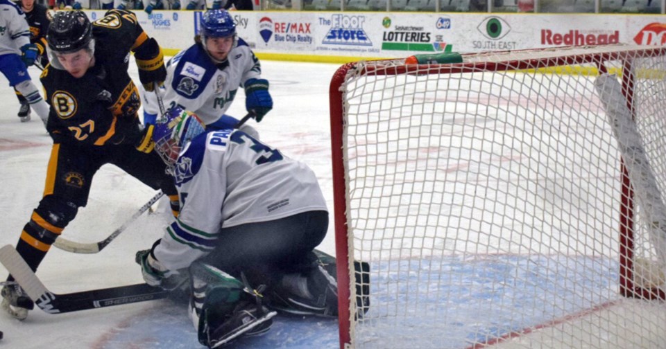 Shawn Parkinson of the Melfort Mustangs