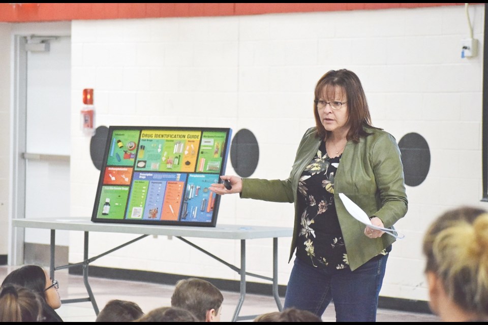 Curriculum co-ordinator with Holy Family Roman Catholic Separate School Division Lynn Colquhoun encouraged students to make responsible choices.
