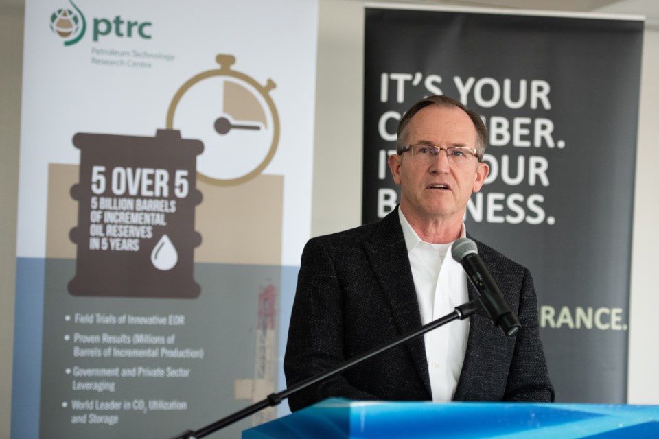 PTRC president and CEO Dan MacLean promoted the upcoming Williston Basin Petroleum Conference while in Estevan on April 17.