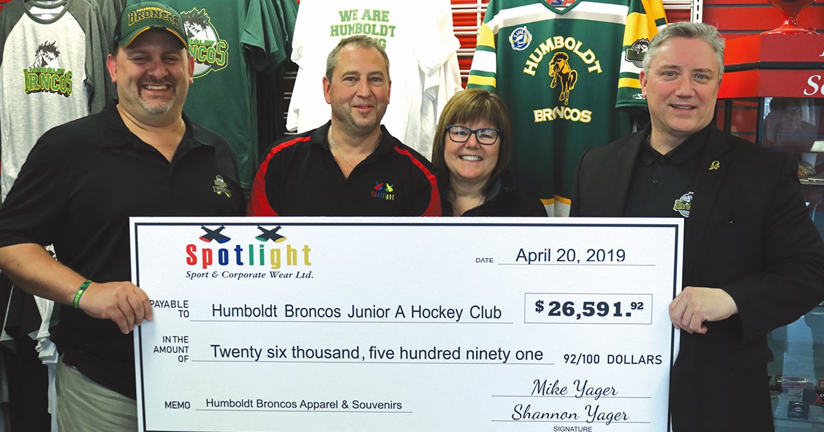 Portion of merchandise proceeds nets Humboldt Broncos close to $26,600 