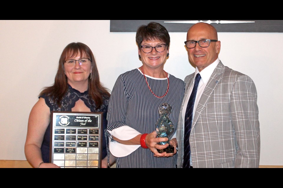 Dwight and Bonnie Olson received the Citizen of the Year at the Tisdale and District Chamber of Commerce’s Imprints of Success Awards Gala on April 30. Photo by Jessica R. Durling