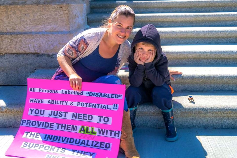 Christie and Daniel Sinclair came to Regina to join the Saskatchewan Spectrum Rally. Photo submitted