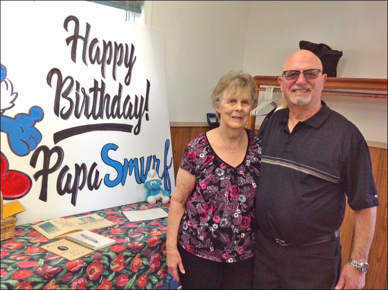 Shirley and Lawrie Ward on the occasion of his 80 birthday party May 11.
