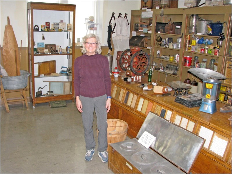 Fred Light Museum Manager Bernadette Leslie’s current favourite display is the general store. A tea