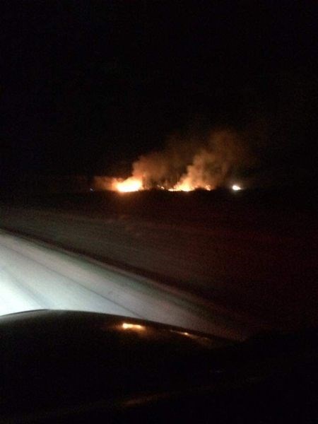 The first fire call of May 14 came at 12:32 a.m. regarding a grass fire threatening a structure about three miles south of Canora.