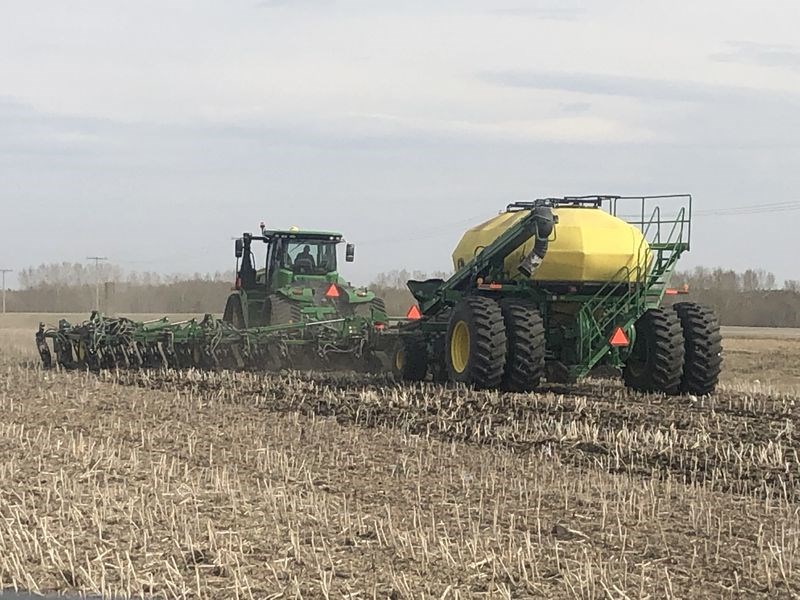 Pattison Ag supplied the equipment for seeding the 2019 wheat fundraiser crop for the Preeceville Recreation Board on May 14.