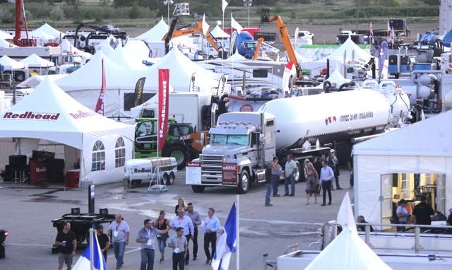 Weyburn Oil Show booths