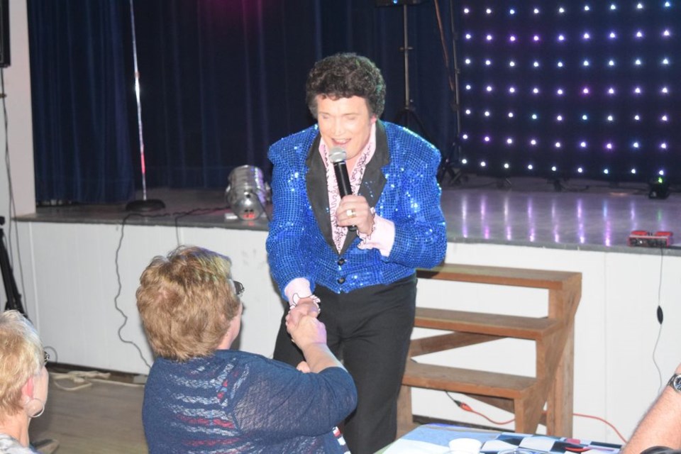 During the fundraising evening for the Canora and District Benevolent Fund Association on May 26, Daylin James performed the music of Tom Jones for an appreciative audience at the Ukrainian Catholic Hall.