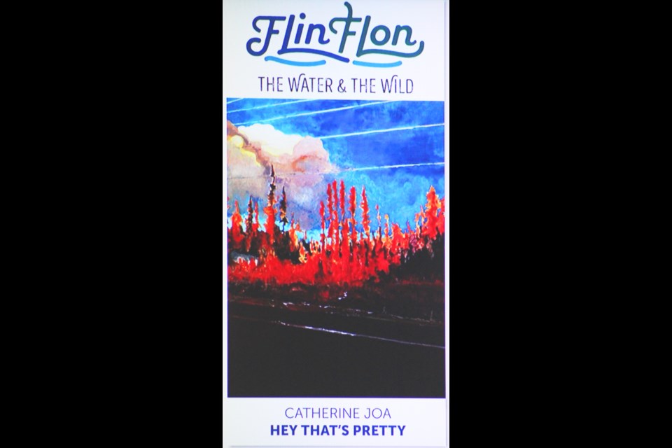 The first art piece for the upcoming Main ARTery project was released to the public last week. The banner, which shows a painting by Creighton artist Catherine Joa, will be one of dozens added to Main Street in Flin Flon as part of a community beautification measure. - SUBMITTED PHOTO