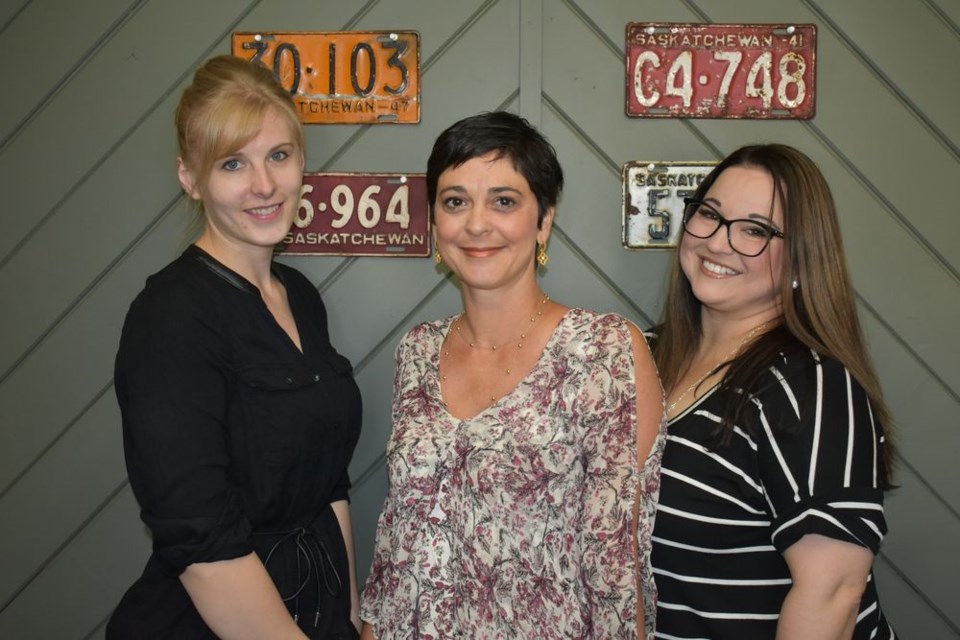 To remain on staff at Cottenie and Gardner Inc. in Kamsack, which is now under new ownership, are the business’s three insurance brokers: from left, Natalie Rauckman, Nikki Puterbaugh and Tricia Shankowsky.