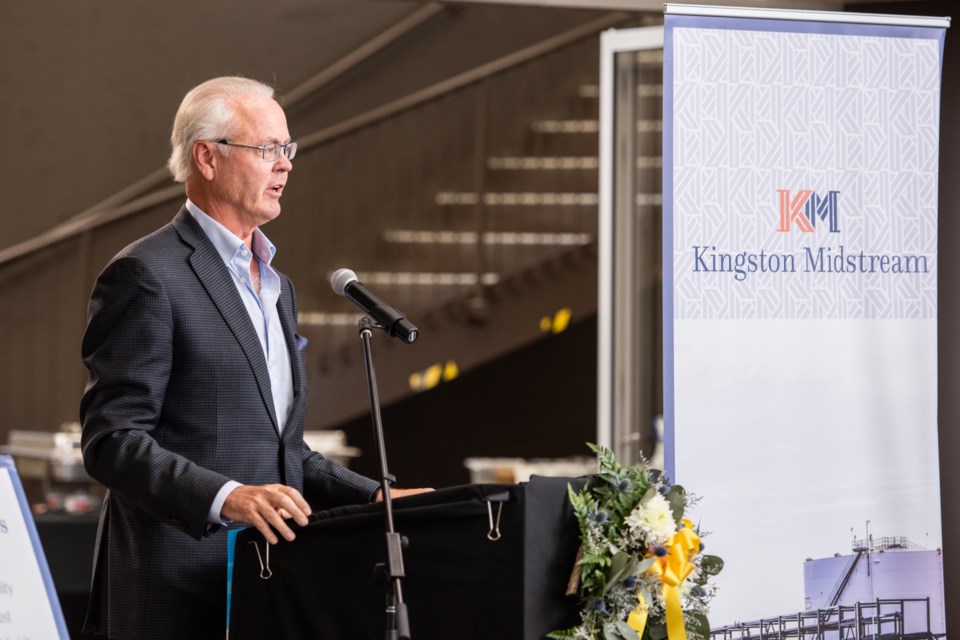 Hartley T. Richardson explained the choice of the new name, Kingston Midstream.