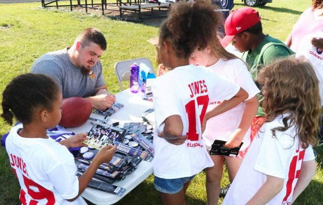 Brett Jones football camp