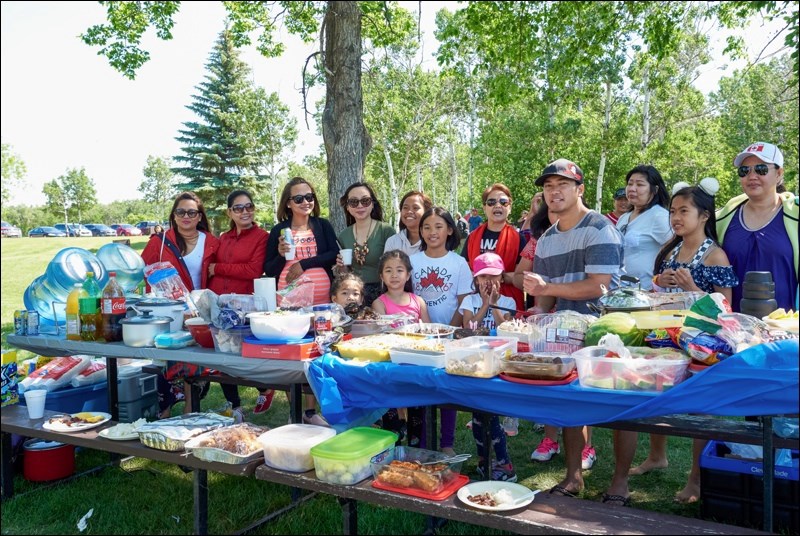 A birthday celebration on Canada Day at the Battlefords Provincial Park.