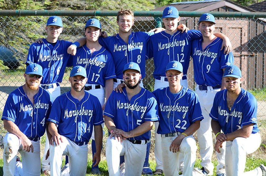 The winners of the Big Moose Tournament held June 28, 29, 30 in Carlyle and Moose Mountain Provincial Park were the Marysburg Royals. Rear row left to right - Drew Bauml, Edward Gerwin, Brett Deopker, Tom Lessmeister, Nick Anderson. Front Row left to right – Colin Wilson, Curtis Strueby, Jordan Breker, Carter Frerichs, Brody Frerichs.