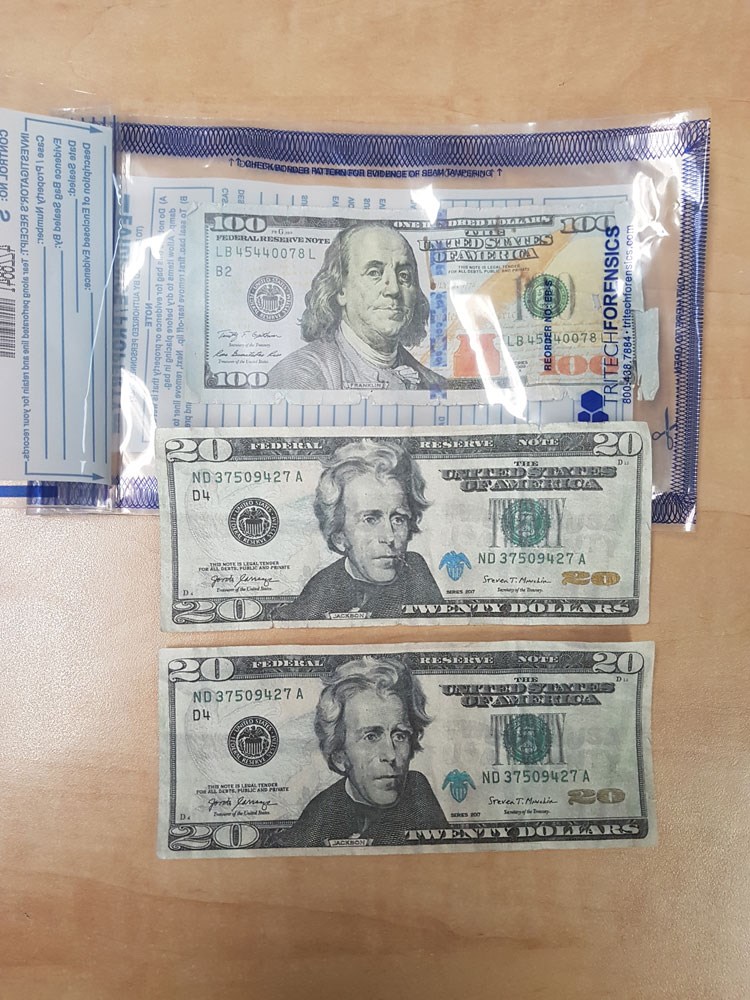 Counterfeit currency