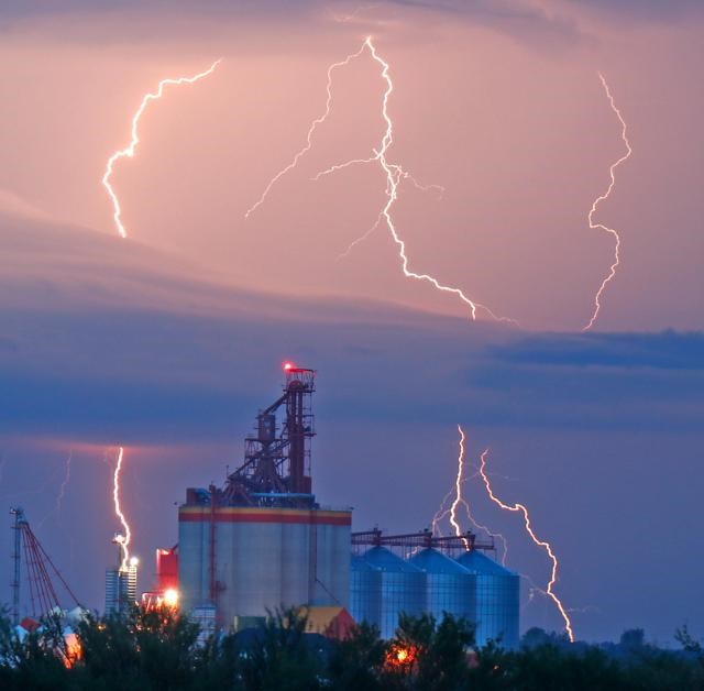 Lightning storm