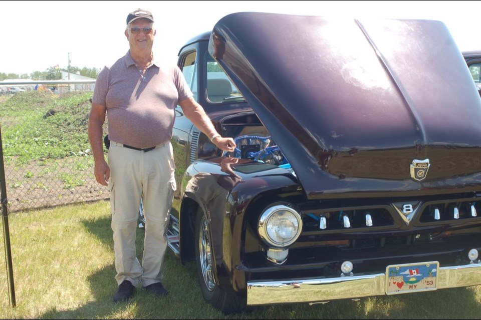 Bob Knudsen won the truck category for his 1953 F100 truck during the car show at Preeceville Lions Western Weekend.