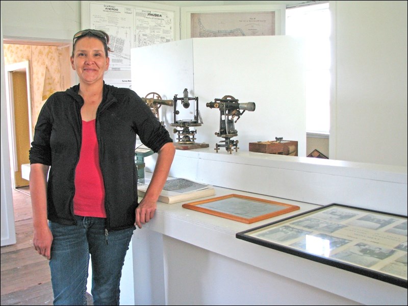 Angie Stone is one of two local staff members to greet visitors to the newest museum in the Battlefords. Photos by Jayne Foster