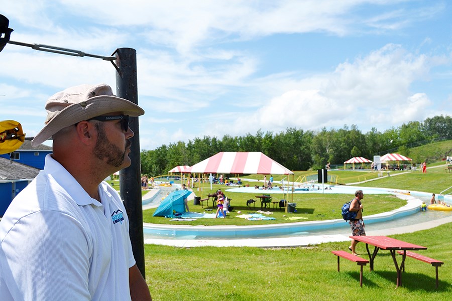 water slides