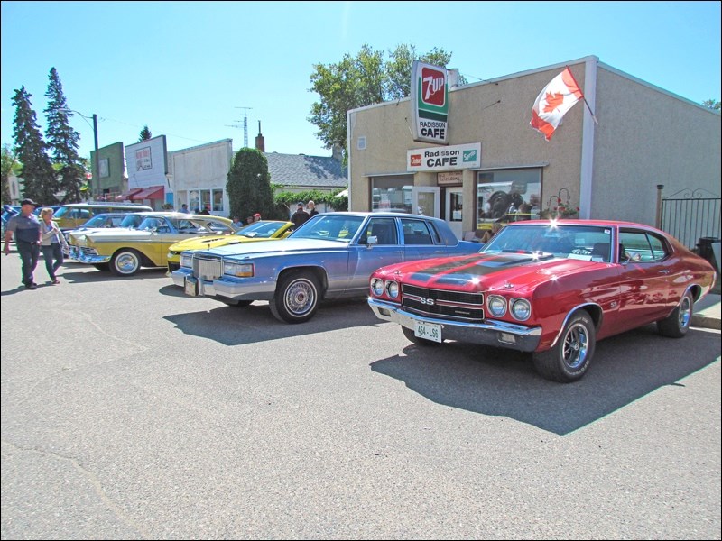 Radisson Show and Shine July 28. Classic cars on display.