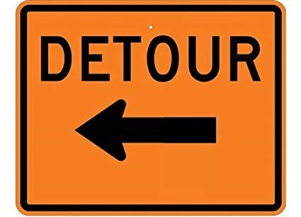 detour sign