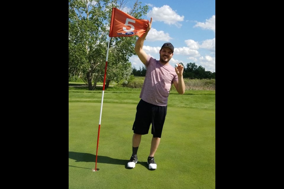 On July 1 Matt Mutz shot a hole-in-one on #5 at the Carlyle Golf Course. Congratulations Matt!