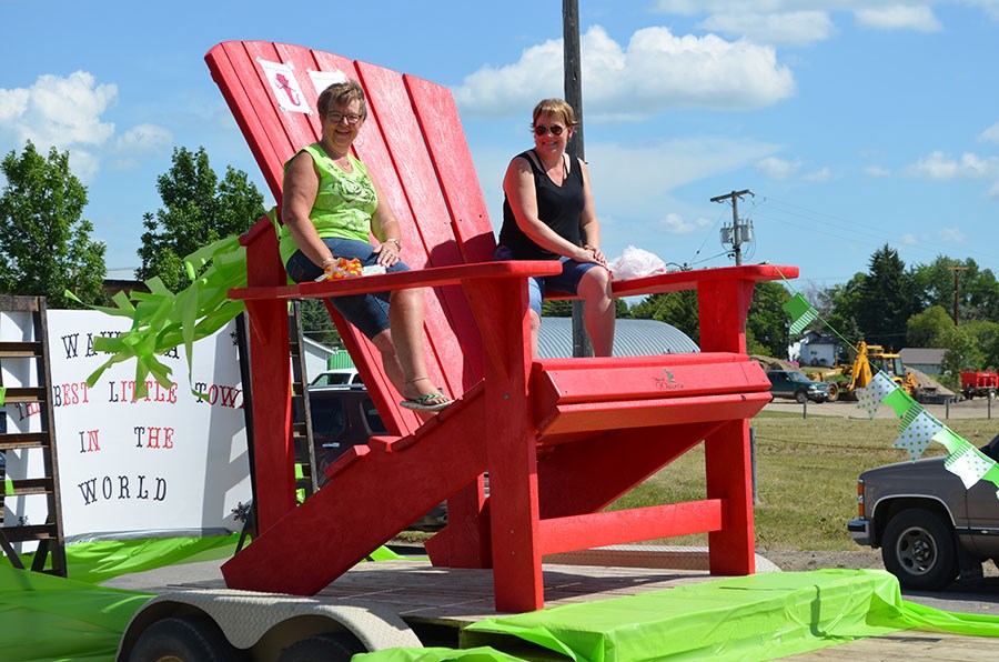 Wawota – Home of the biggest snowflake and the biggest lawn chair was the theme of this float at Wawota Heritage Days.