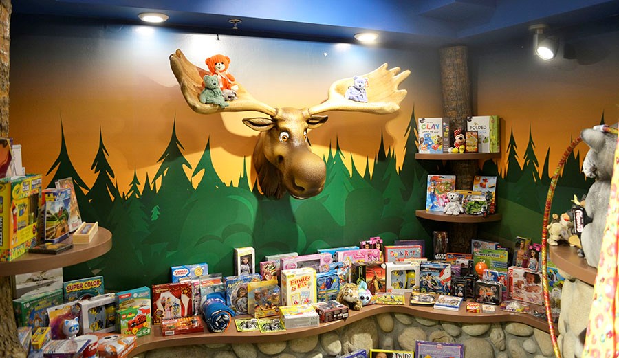 The gift room at Saskatoon's Ronald McDonald House for the younger children to choose from when they go home or have a birthday at the House.