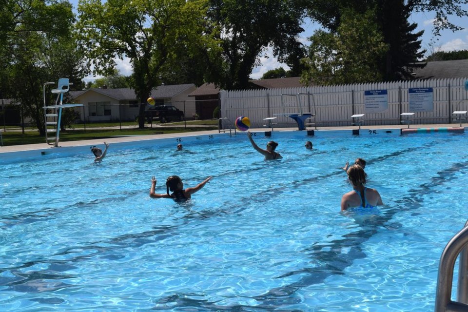 On July 17, Canora swimmers had the opportunity to receive instruction in water polo, including performing drills in passing and shooting.