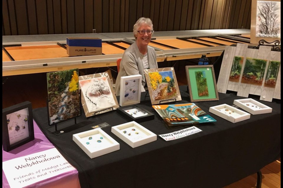 Nancy Welykholowa displayed her artwork which is featured at the Friends of Madge Lake cottage store Treats and Treasures in Duck Mountain Provincial Park.