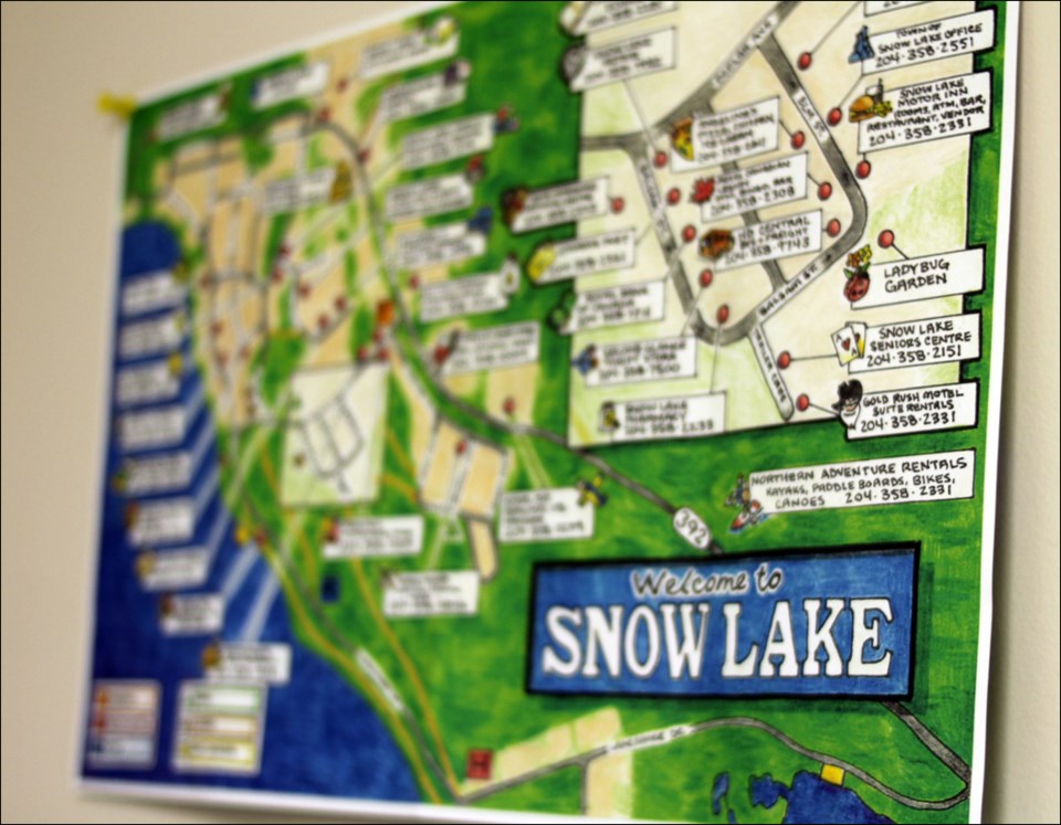 Snow lake map