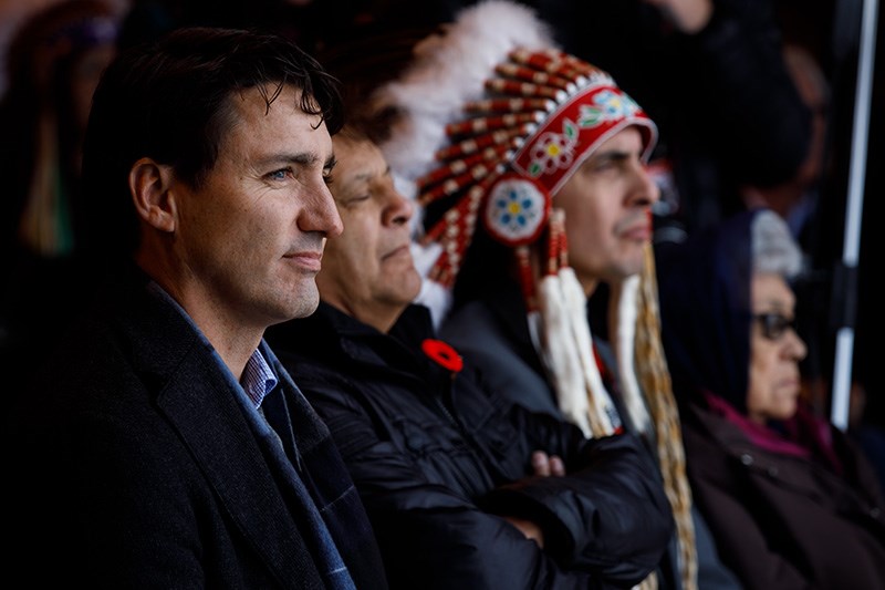 Prime Minister Justin Trudeau, seen in Churchill last November to celebrate the return of rail servi